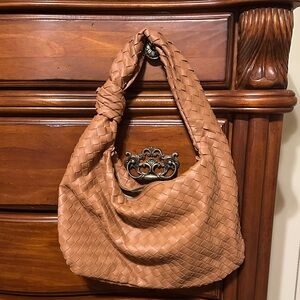 Urban Expressions Tan Woven Hobo Bag